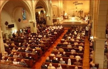 La chapelle de Rillé bien remplie en ce jour de grande fête du 15 août 2015